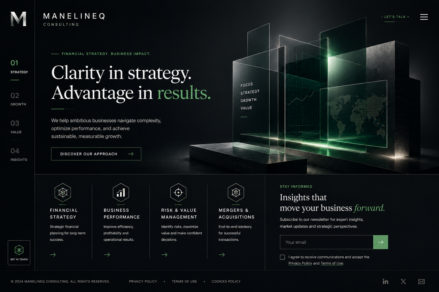 Premium consulting company website