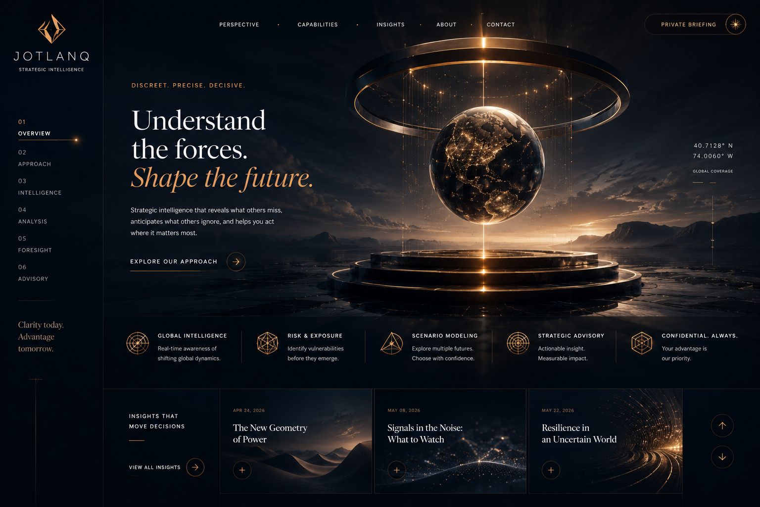Strategic intelligence company website